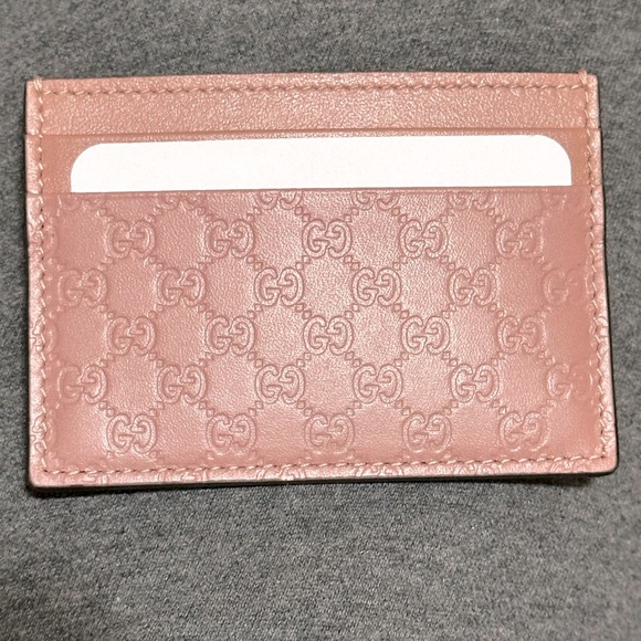 NEW Gucci with COA Micro-Guccissima Card Holder